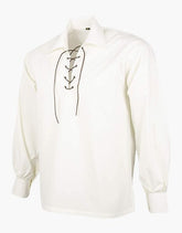 OFF WHITE JACOBITE GHILLIE SHIRT - Scottish Kilt Jacket™ USA-UK